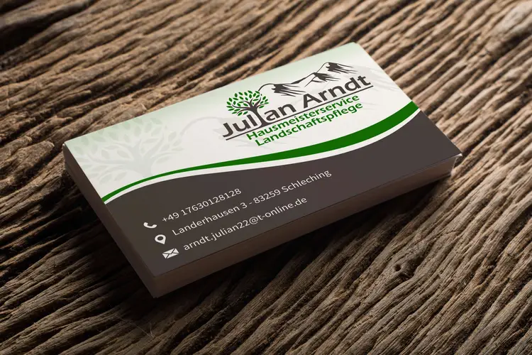 Julian Arndt Hausmeisterservice Visitenkarten